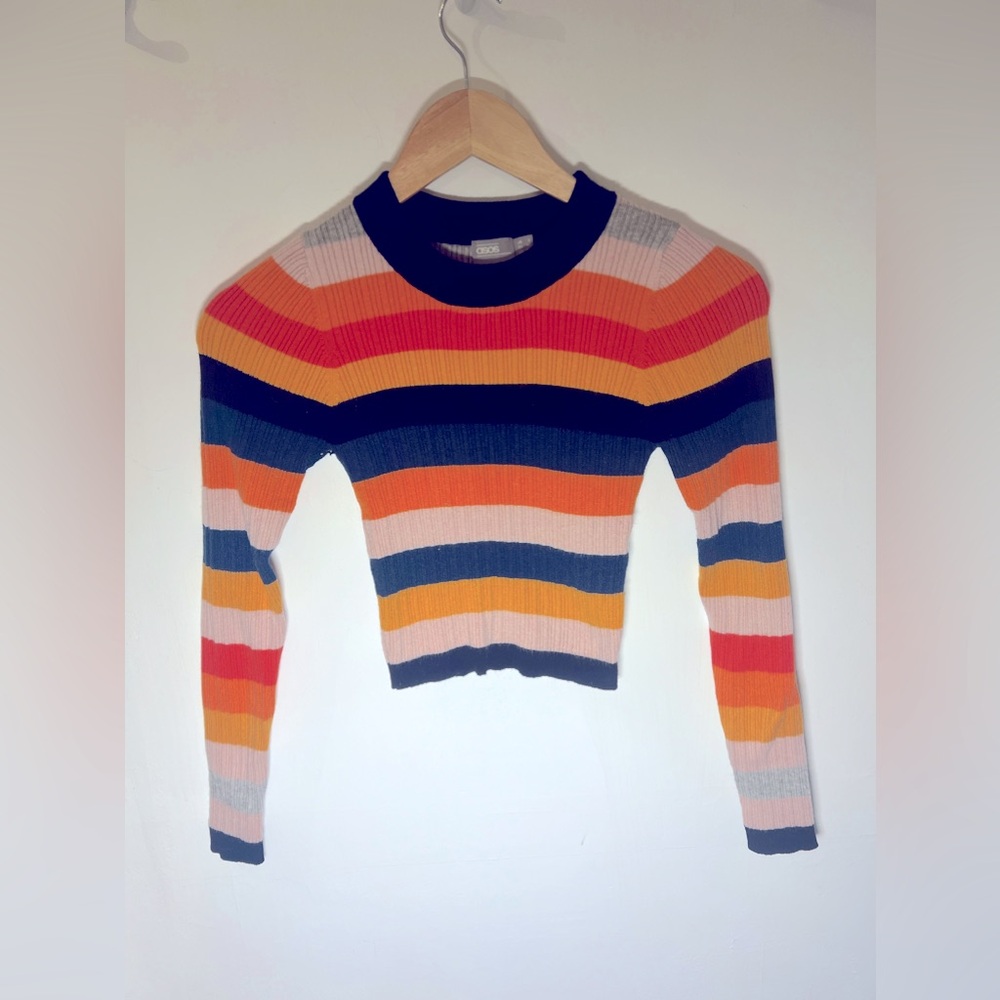 ASOS Colorful Crop Sweater